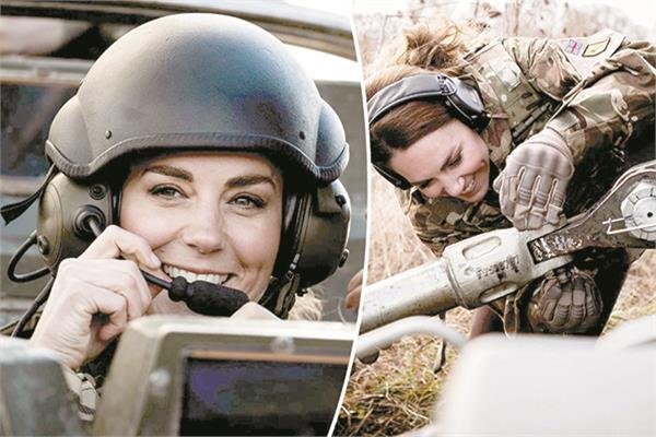 كيت ميدلتون بالبذلة العسكري