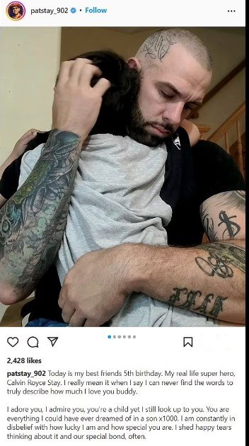 احتفال pat stay بأبنه احتفال pat stay بأبنه