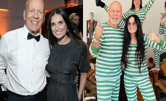 بروس ويليس يقضى فترة الحجر المنزلي مع طليقته ديمي مور وأبنائهما.. صور -  المدينة نيوز